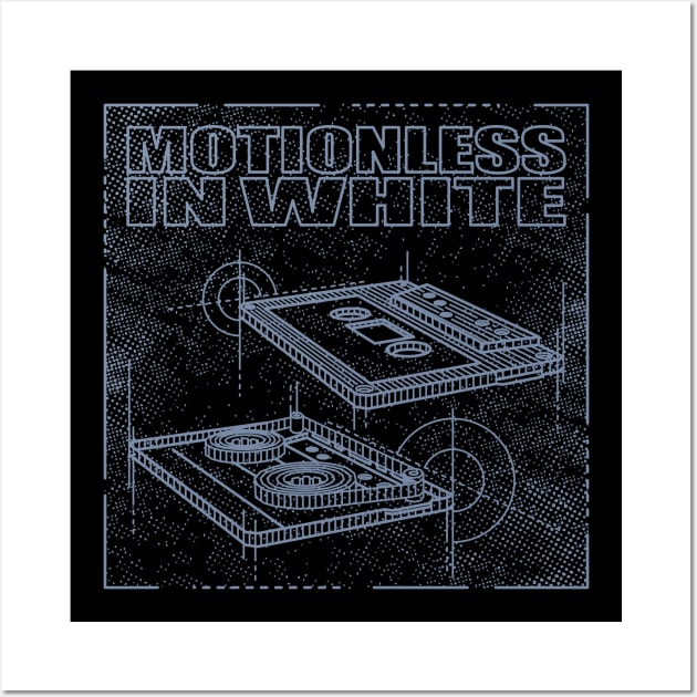 Motionless In White Technical Drawing Wall Art by Vector Empire